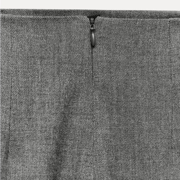 Zara Gray Midi Pencil Skirt ZW Collection - Picture 16 of 17